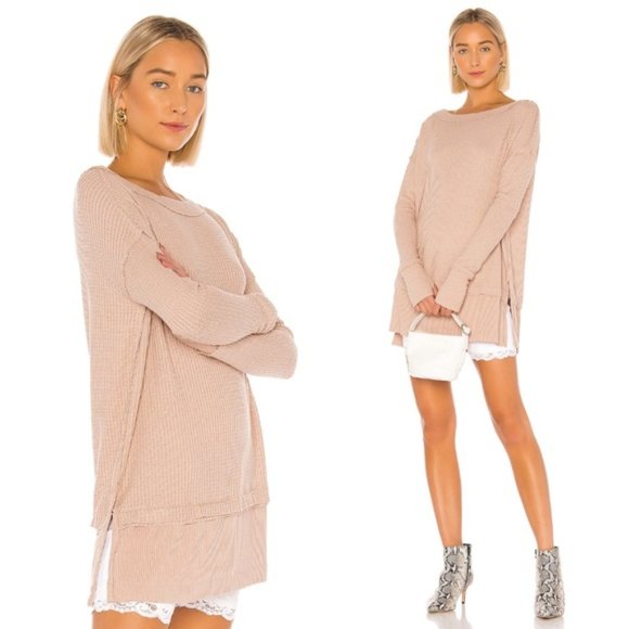 Free People North Shore Thermal Knit Tunic Top $68 - Picture 8 of 8